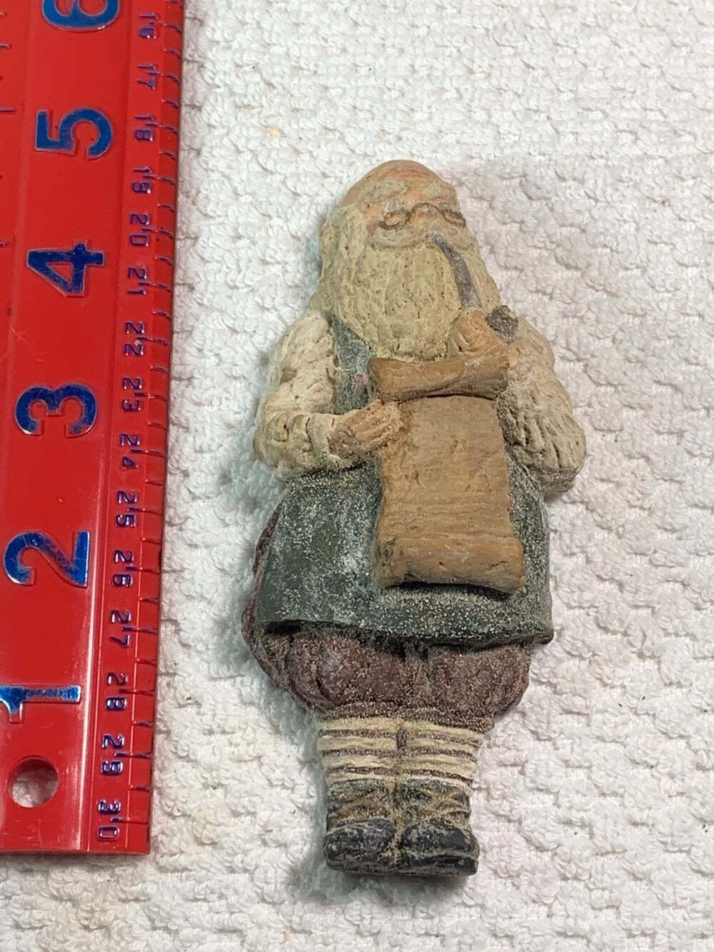 Vintage Early June McKenna Santa With Pipe and list